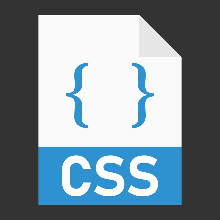 Vector diseño plano moderno de icono de archivo css para web