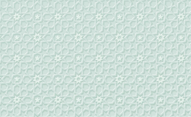 Diseño plano patrón arabesco creativo