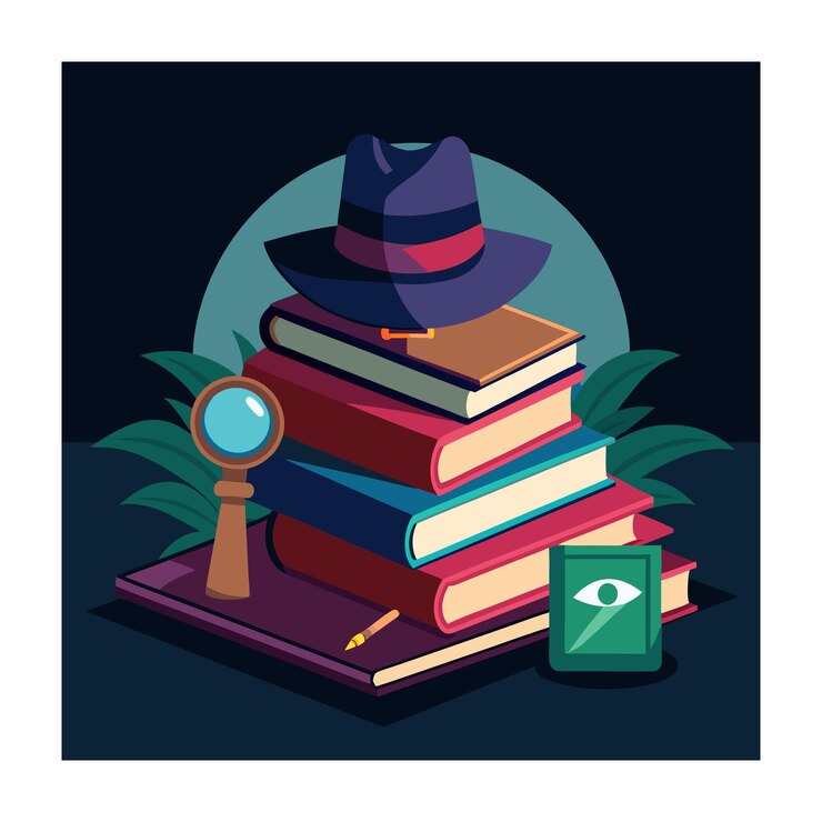 Vector diseño plano de la pila de libros ilustración