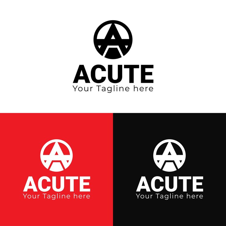 Diseño plano una plantilla de logotipo