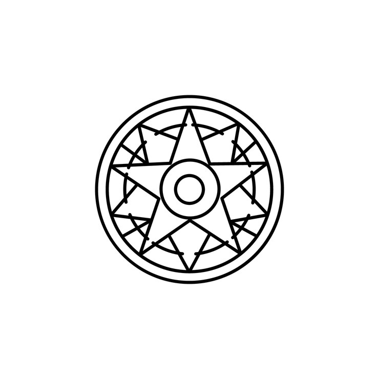 Vector diseño plano simple de la flor de mandala