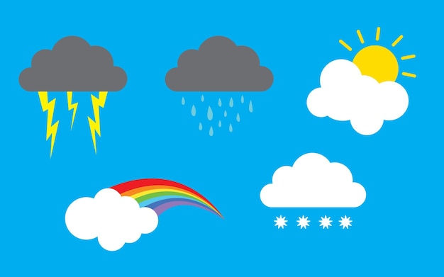 diseño plano tiempo icono vector illustration.set icon.
