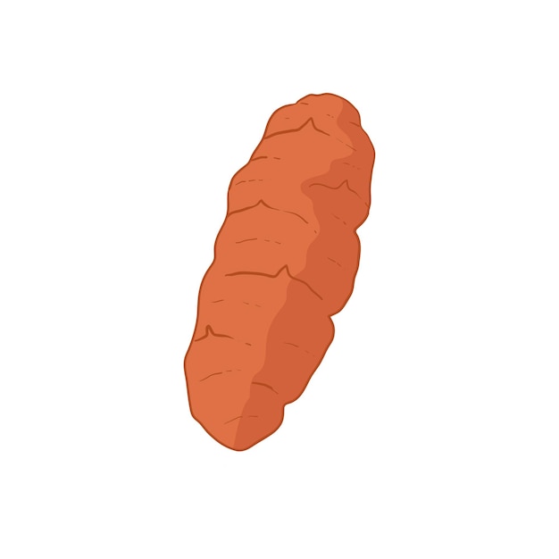 Diseño plano de tubérculos vegetales de octos Ilustración del icono de dibujos animados