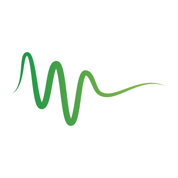 Diseño plano del vector del icono de la música Soundwave