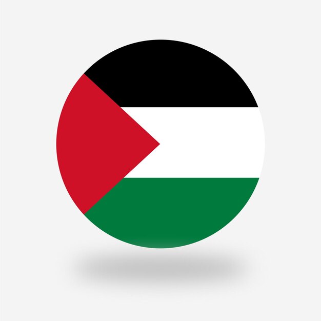 Vector diseño plano vectorial libre de la bandera de palestina