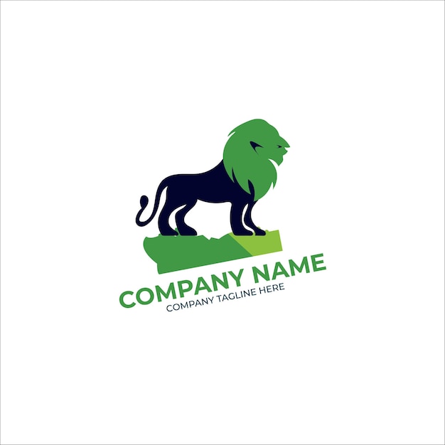 Diseño plano vectorial libre diseño de logotipo de caballo de caballo