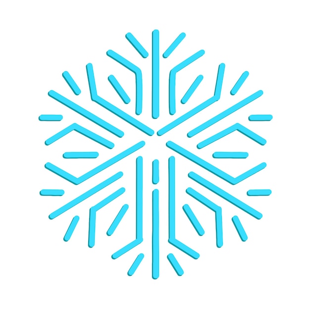 Diseño plano vectorial libre nieve de Navidad