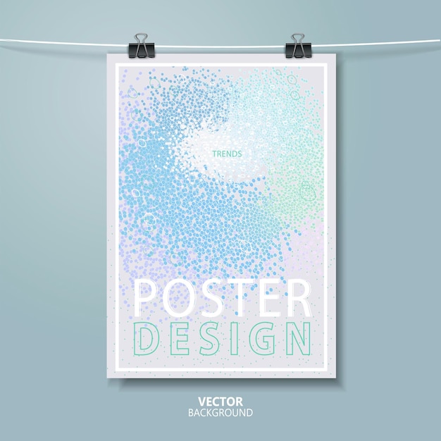Vector diseño de plantilla abstracta de poster