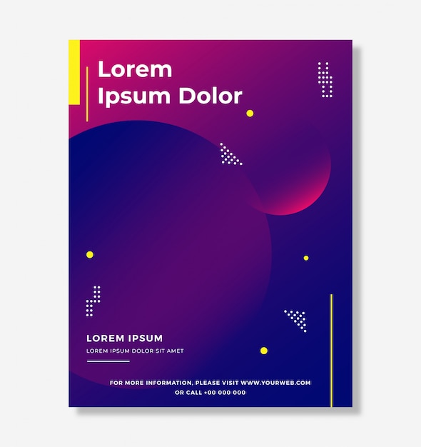 Diseño de plantilla abstracta de poster