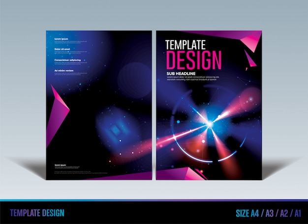 Diseño de plantilla abstracta