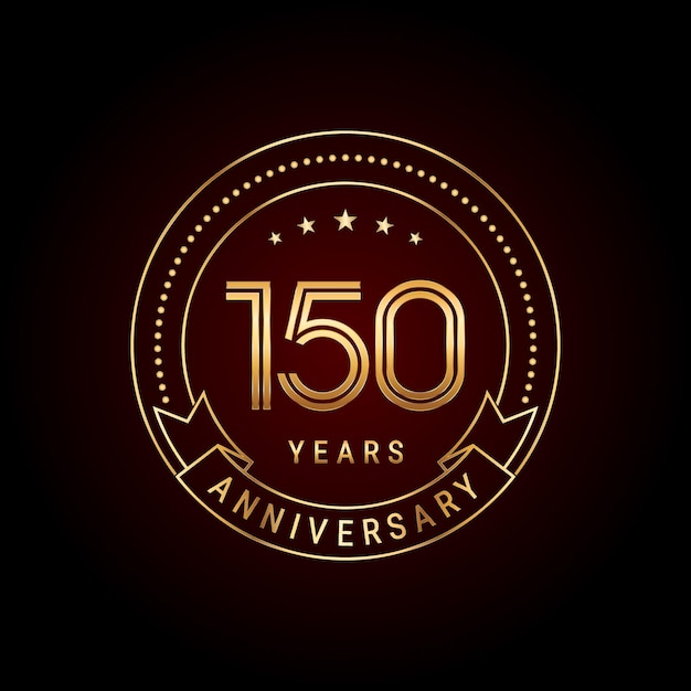 diseño de plantilla de aniversario de 150 años