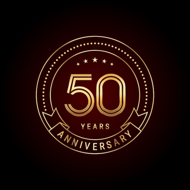 diseño de plantilla de aniversario de 50 años