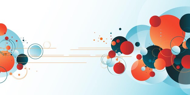 Diseño de plantilla azul naranja minimalista abstracto Gráfico de estilo contemporáneo Ilustración vectorial