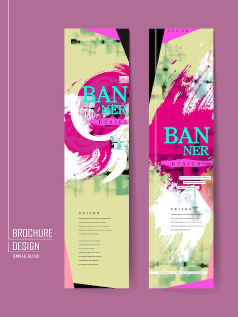 Diseño de la plantilla de banner abstracto