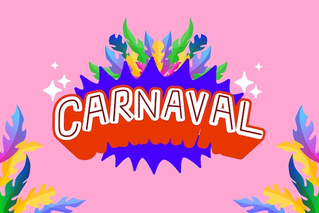 Diseño de plantilla de banner de carnaval vectorial para publicación en redes sociales