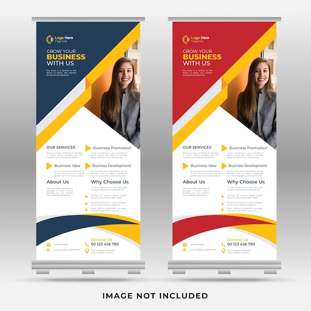 Diseño y plantilla de banner para empresas profesionales modernas