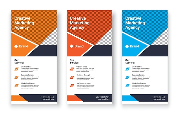 Diseño de plantilla de banner de historias de Instagram de negocios de marketing digital