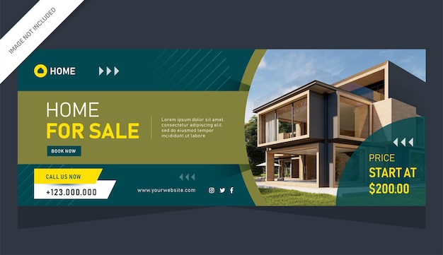 Diseño de plantilla de banner inmobiliario