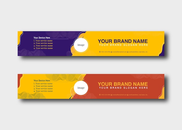 Diseño de plantilla de banner de LinkedIn
