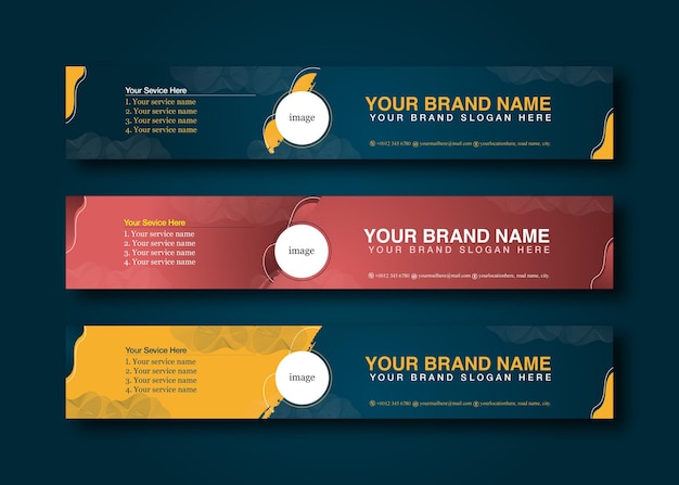 Diseño de plantilla de banner de LinkedIn