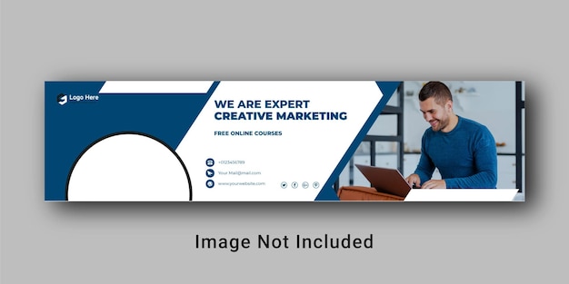 Diseño de plantilla de banner de linkedin