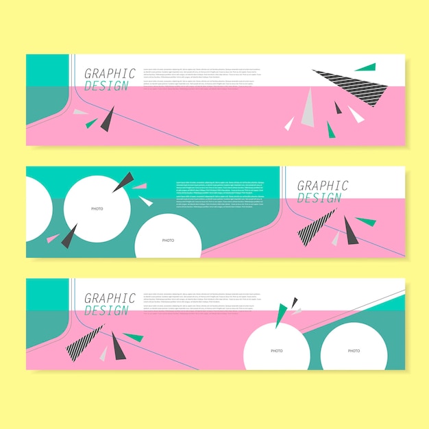 Diseño de plantilla de banner de moda