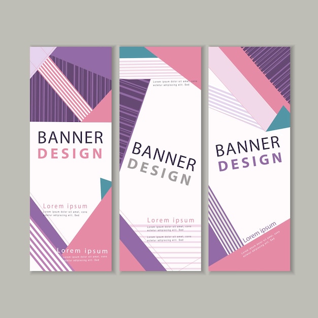 Diseño de plantilla de banner de moda