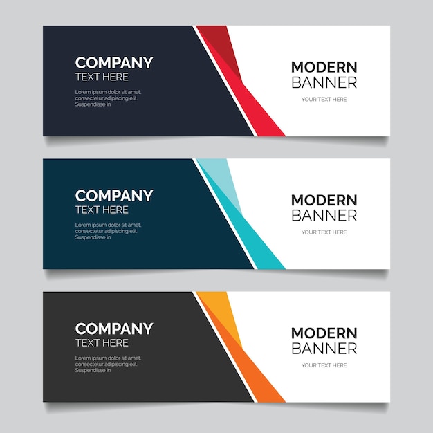 Diseño de plantilla de banner de negocios moderno
