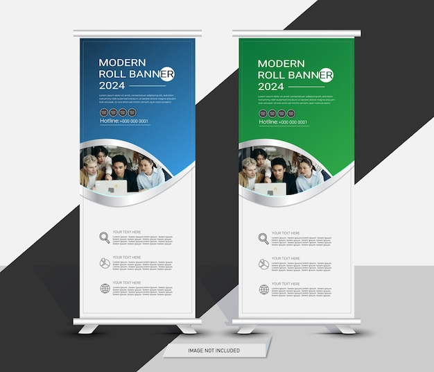 Diseño de plantilla de banner de negocios modernos