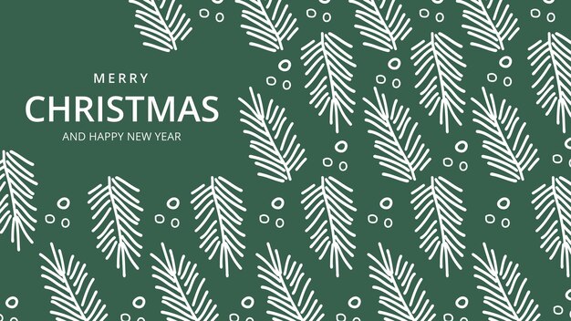 Diseño de plantilla de banner de saludo de feliz navidad