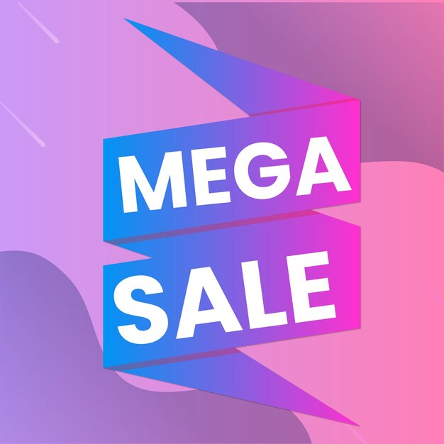 Diseño de plantilla de banner de venta con fondo geométrico Gran oferta especial de venta especial de hasta 80 descuentos Súper