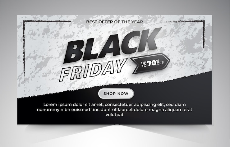 Vector diseño de plantilla de banner de venta de viernes negro
