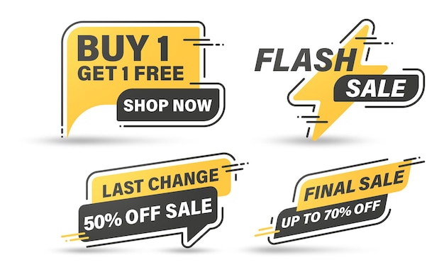 Diseño de plantilla de banner de venta para web, venta Flash 70% de descuento.