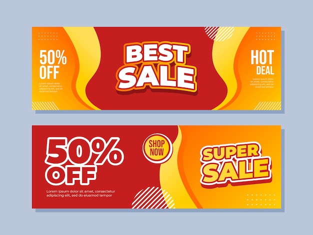 Diseño de plantilla de banner de venta