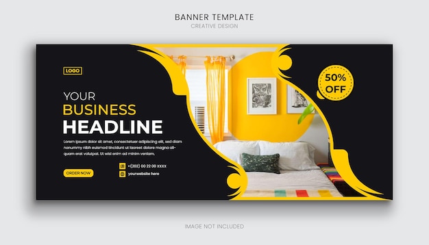 diseño de plantilla de banner web