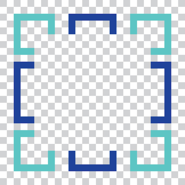 diseño de plantilla de borde del marco de pixel art