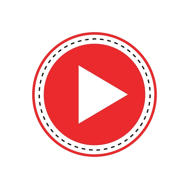 Diseño de plantilla de botón de canal de YouTube