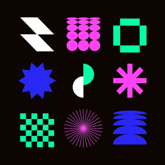 Diseño de plantilla de brutalismo