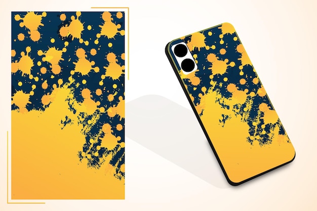 Un diseño y plantilla de caja de teléfono vectorial