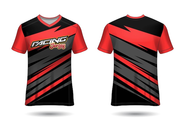 Diseño de plantilla de camiseta deportiva de carreras