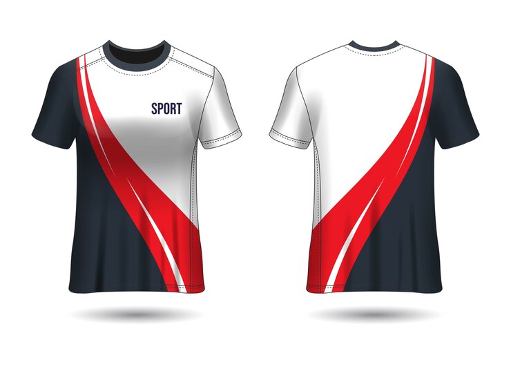 Diseño de plantilla de camiseta deportiva Jersey