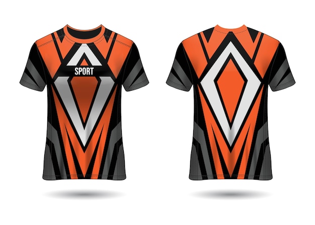 Diseño de plantilla de camiseta deportiva jersey