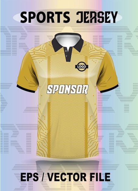 Diseño de la plantilla de la camiseta deportiva