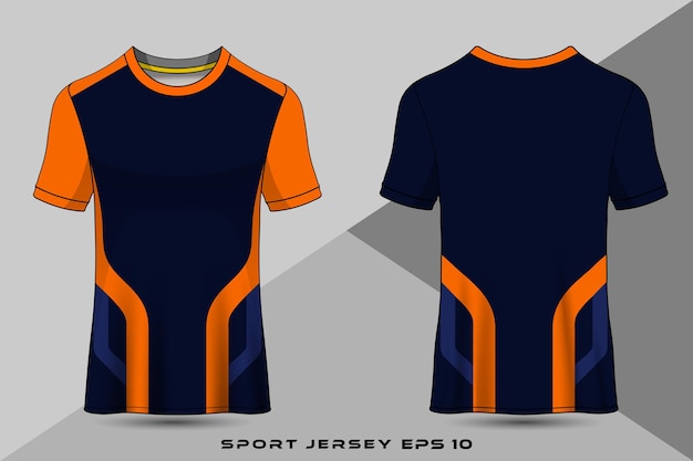 Vector diseño de plantilla de camiseta deportiva