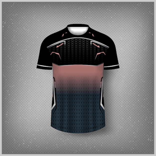 diseño de la plantilla de la camiseta deportiva