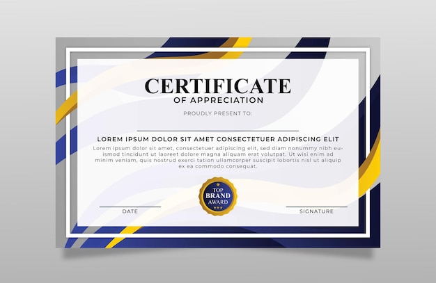 Diseño de plantilla de certificado