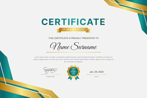 Diseño de la plantilla de certificado