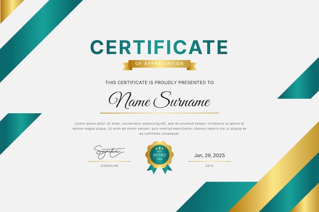 Diseño de la plantilla de certificado