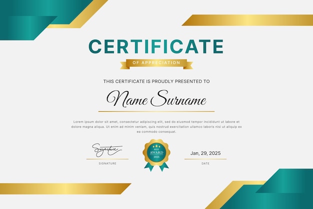 Diseño de la plantilla de certificado