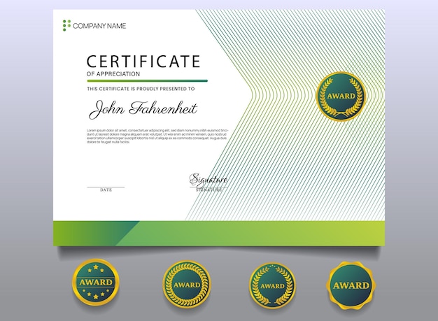 Diseño de plantilla de certificado